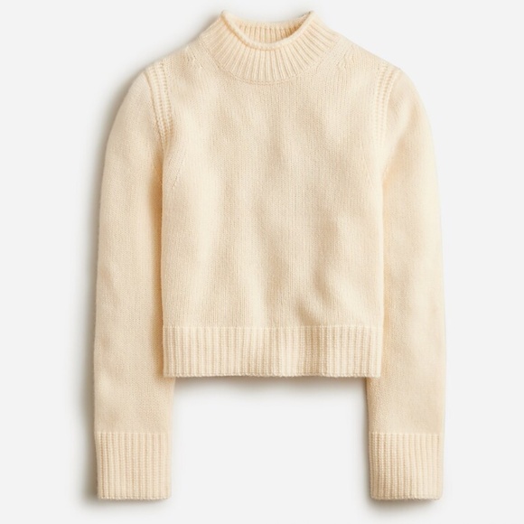 J. Crew Cashmere Rollneck™ sweater in Ivory - Picture 1 of 4